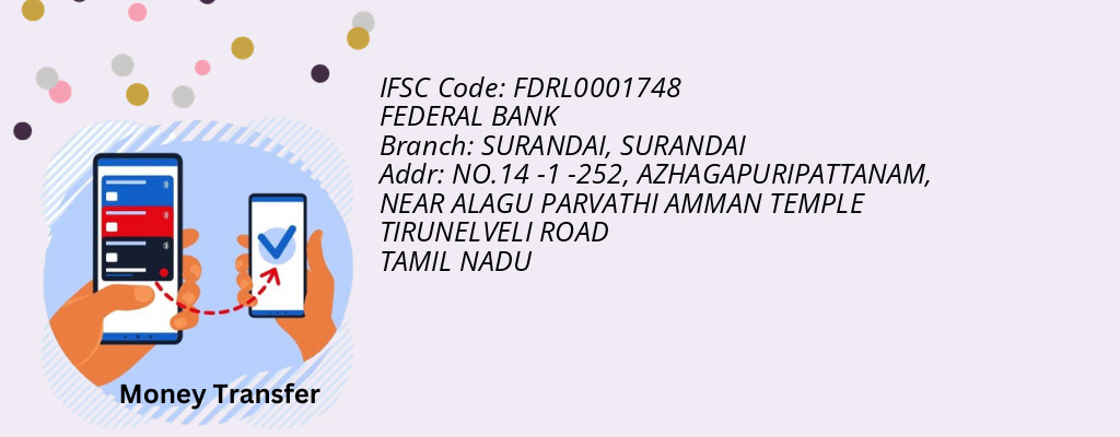 Find FEDERAL BANK IFSC Code SURANDAI - SURANDAI Branch
