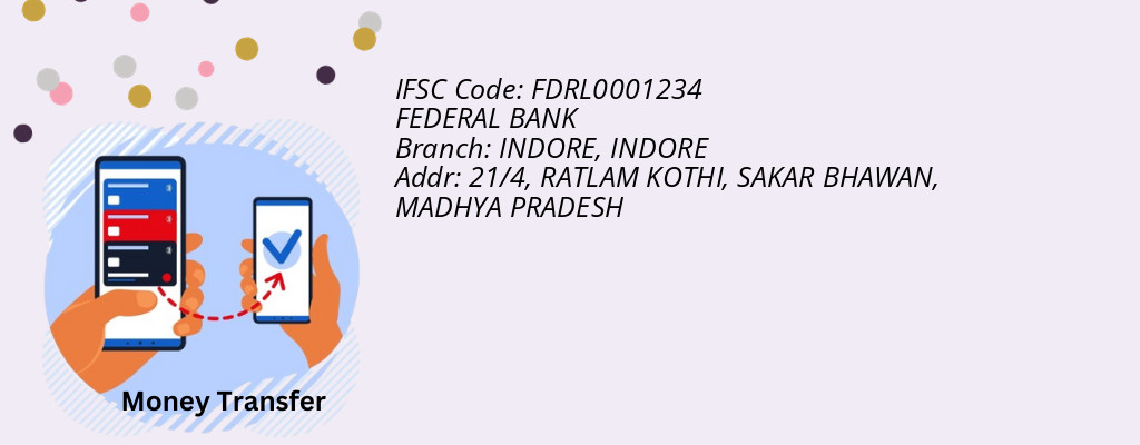 Find FEDERAL BANK IFSC Code INDORE - INDORE Branch