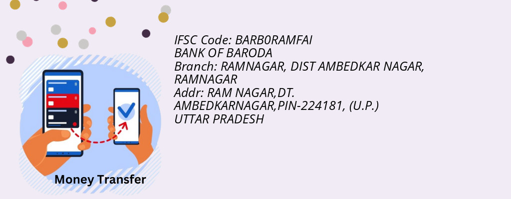 Find BANK OF BARODA IFSC Code RAMNAGAR - RAMNAGAR, DIST AMBEDKAR NAGAR Branch