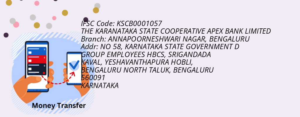 Find THE KARANATAKA STATE COOPERATIVE APEX BANK IFSC Code BENGALURU - ANNAPOORNESHWARI NAGAR Branch Find THE KARANATAKA STATE COOPERATIVE APEX BANK IFSC Code BENGALURU - ANNAPOORNESHWARI NAGAR Branch