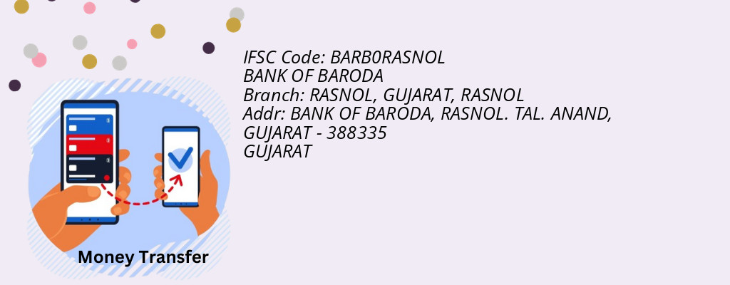 Find BANK OF BARODA IFSC Code RASNOL - RASNOL, GUJARAT Branch