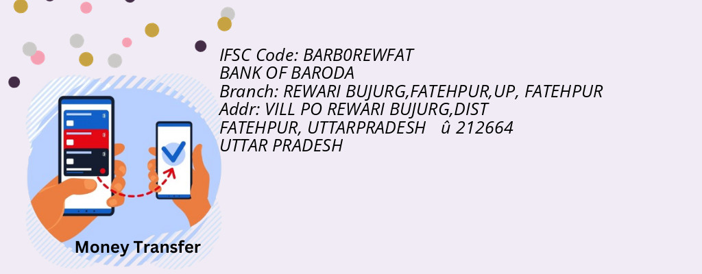 Find BANK OF BARODA IFSC Code FATEHPUR - REWARI BUJURG,FATEHPUR,UP Branch