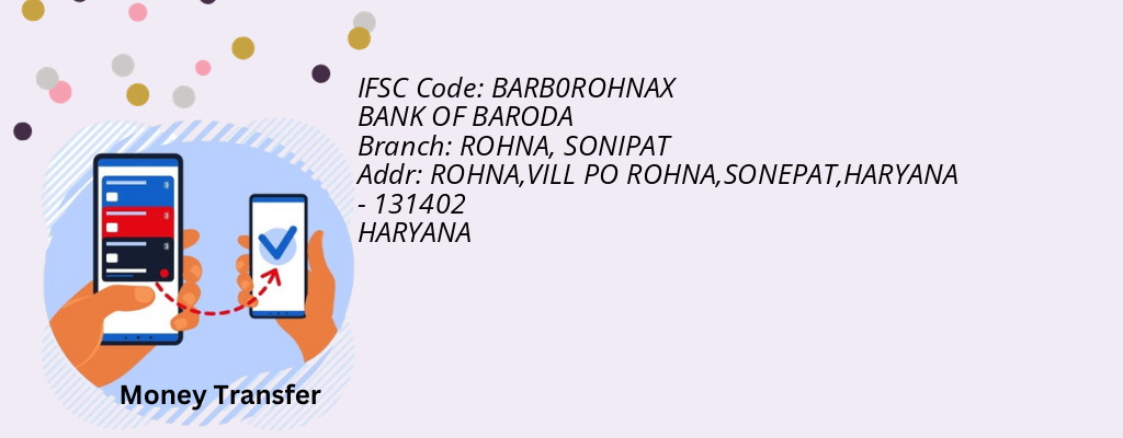 Find BANK OF BARODA IFSC Code SONIPAT - ROHNA Branch