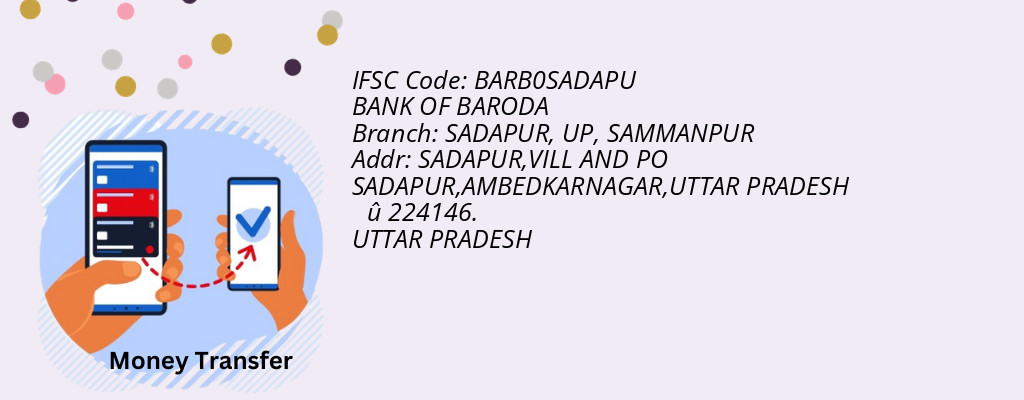 Find BANK OF BARODA IFSC Code SAMMANPUR - SADAPUR, UP Branch