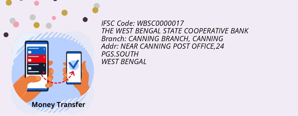 Find THE WEST BENGAL STATE COOPERATIVE BANK IFSC Code CANNING - CANNING BRANCH Branch