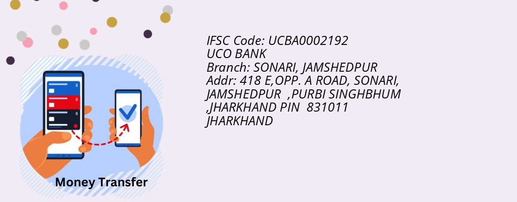 Find UCO BANK IFSC Code JAMSHEDPUR - SONARI Branch