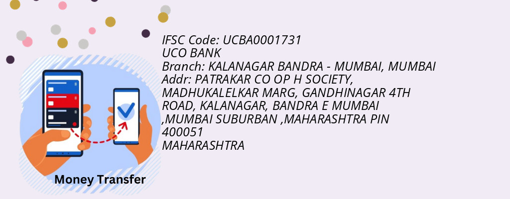 Find UCO BANK IFSC Code MUMBAI - KALANAGAR BANDRA - MUMBAI Branch
