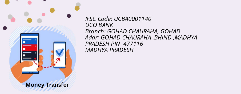 Find UCO BANK IFSC Code GOHAD - GOHAD CHAURAHA Branch