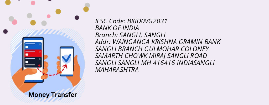 Find BANK OF INDIA IFSC Code SANGLI - SANGLI Branch