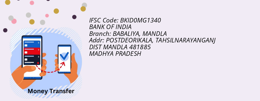 Find BANK OF INDIA IFSC Code MANDLA - BABALIYA Branch Find BANK OF INDIA IFSC Code MANDLA - BABALIYA Branch
