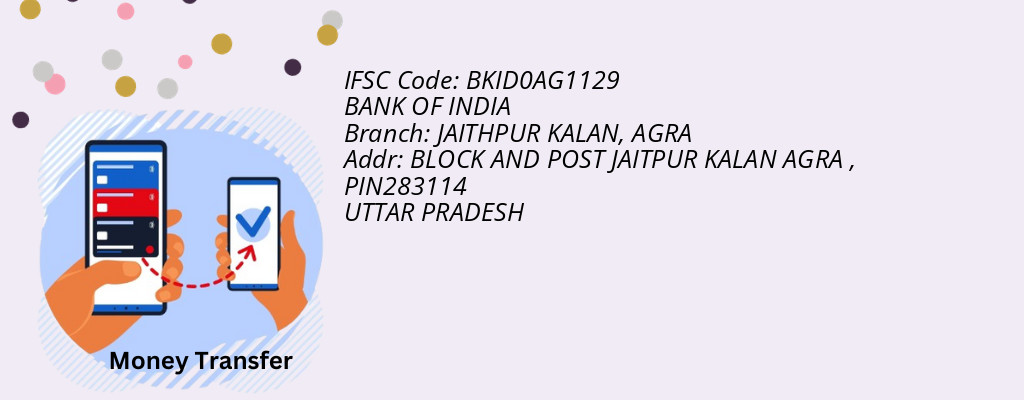 Find BANK OF INDIA IFSC Code AGRA - JAITHPUR KALAN Branch Find BANK OF INDIA IFSC Code AGRA - JAITHPUR KALAN Branch