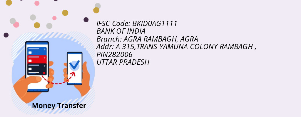 Find BANK OF INDIA IFSC Code AGRA - AGRA RAMBAGH Branch