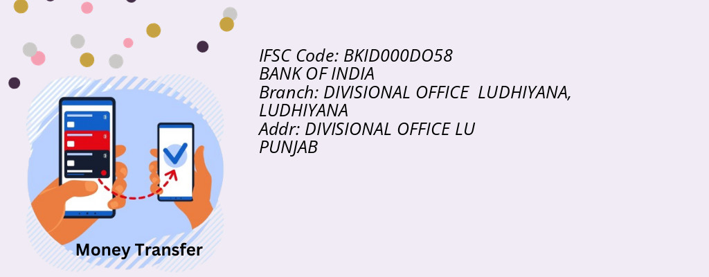 Find BANK OF INDIA IFSC Code LUDHIYANA - DIVISIONAL OFFICE  LUDHIYANA Branch