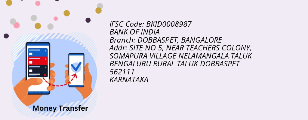 Find BANK OF INDIA IFSC Code BANGALORE - DOBBASPET Branch