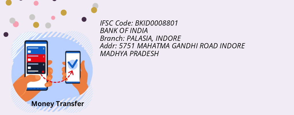 Find BANK OF INDIA IFSC Code INDORE - PALASIA Branch