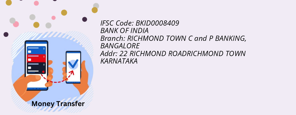 Find BANK OF INDIA IFSC Code BANGALORE - RICHMOND TOWN C and P BANKING Branch Find BANK OF INDIA IFSC Code BANGALORE - RICHMOND TOWN C and P BANKING Branch