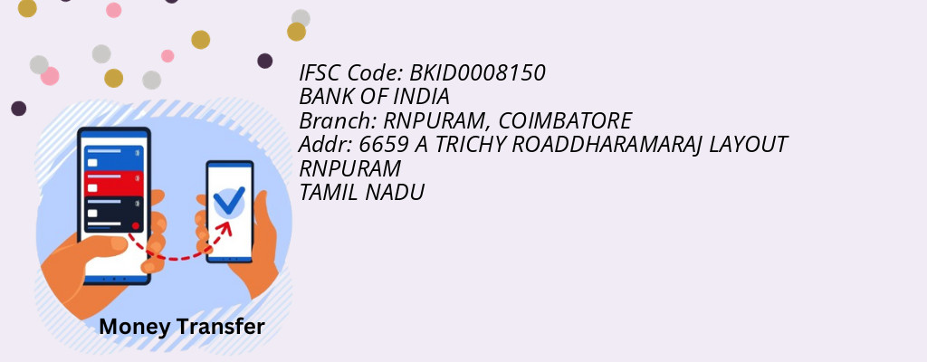 Find BANK OF INDIA IFSC Code COIMBATORE - RNPURAM Branch