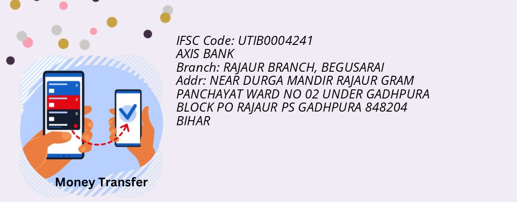 Find AXIS BANK IFSC Code BEGUSARAI - RAJAUR BRANCH Branch
