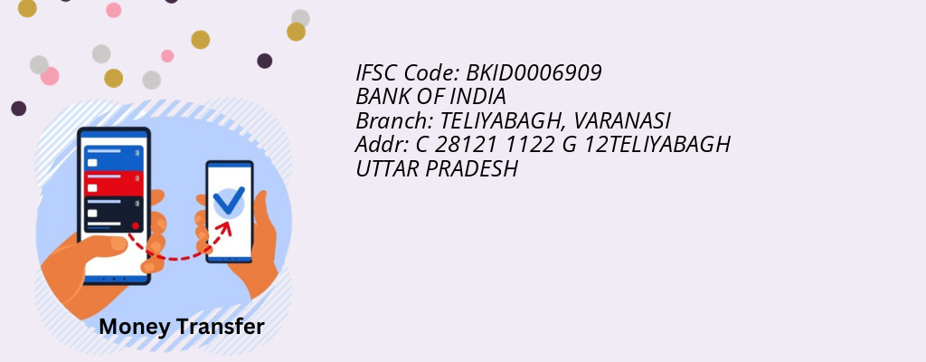 Find BANK OF INDIA IFSC Code VARANASI - TELIYABAGH Branch