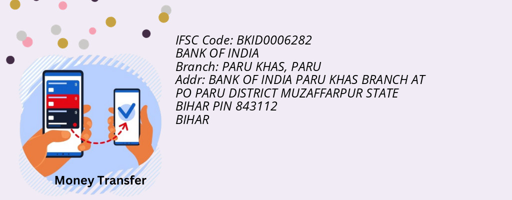 Find BANK OF INDIA IFSC Code PARU - PARU KHAS Branch