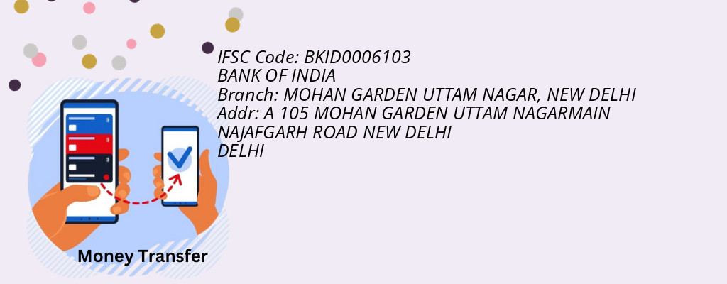 Find BANK OF INDIA IFSC Code NEW DELHI - MOHAN GARDEN UTTAM NAGAR Branch