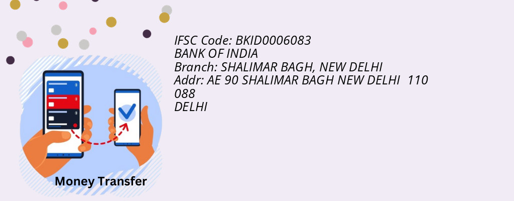Find BANK OF INDIA IFSC Code NEW DELHI - SHALIMAR BAGH Branch