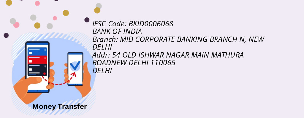 Find BANK OF INDIA IFSC Code NEW DELHI - MID CORPORATE BANKING BRANCH N Branch