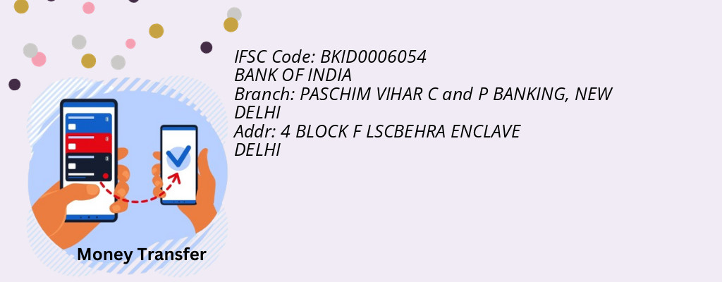 Find BANK OF INDIA IFSC Code NEW DELHI - PASCHIM VIHAR C and P BANKING Branch