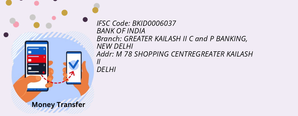Find BANK OF INDIA IFSC Code NEW DELHI - GREATER KAILASH II C and P BANKING Branch
