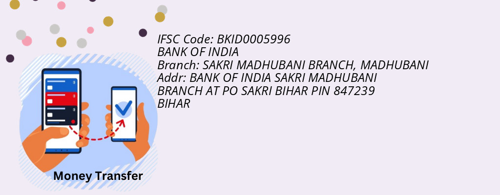Find BANK OF INDIA IFSC Code MADHUBANI - SAKRI MADHUBANI BRANCH Branch