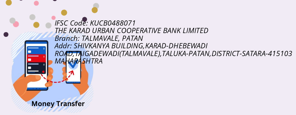 Find THE KARAD URBAN COOPERATIVE BANK IFSC Code PATAN - TALMAVALE Branch Find THE KARAD URBAN COOPERATIVE BANK IFSC Code PATAN - TALMAVALE Branch