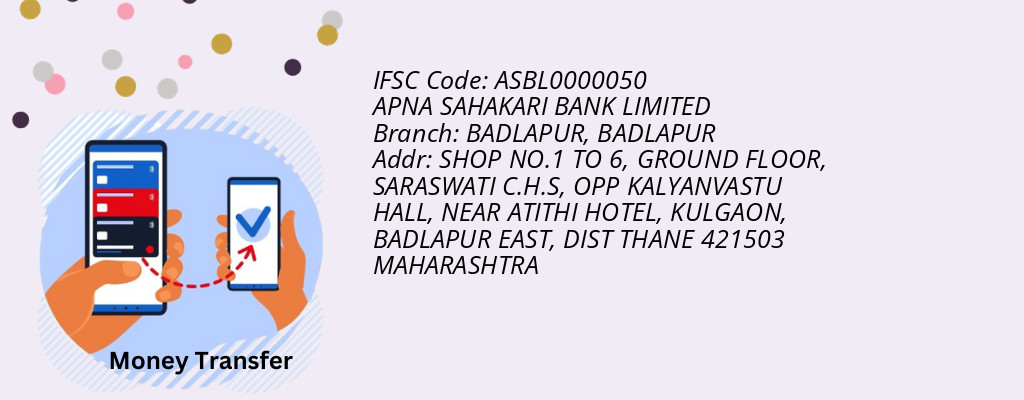 Find APNA SAHAKARI BANK IFSC Code BADLAPUR - BADLAPUR Branch Find APNA SAHAKARI BANK IFSC Code BADLAPUR - BADLAPUR Branch