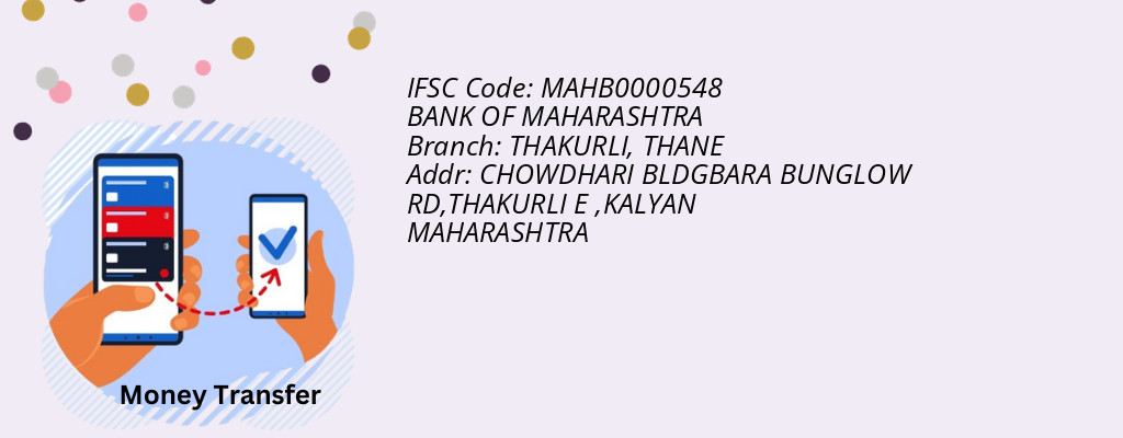 Find BANK OF MAHARASHTRA IFSC Code THANE - THAKURLI Branch Find BANK OF MAHARASHTRA IFSC Code THANE - THAKURLI Branch