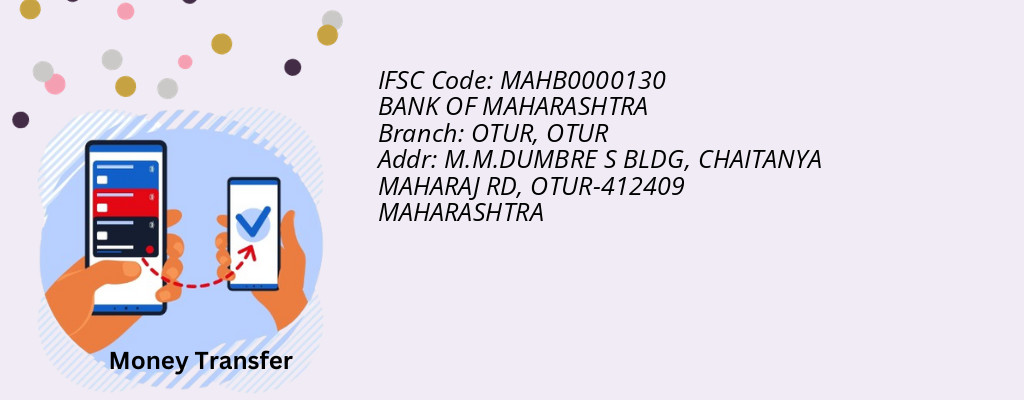Find BANK OF MAHARASHTRA IFSC Code OTUR - OTUR Branch