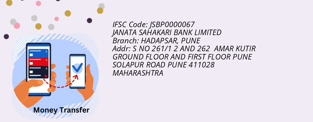 Find JANATA SAHAKARI BANK IFSC Code PUNE - HADAPSAR Branch Find JANATA SAHAKARI BANK IFSC Code PUNE - HADAPSAR Branch