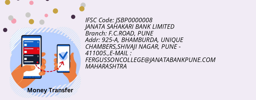 Find JANATA SAHAKARI BANK IFSC Code PUNE - F.C.ROAD Branch Find JANATA SAHAKARI BANK IFSC Code PUNE - F.C.ROAD Branch