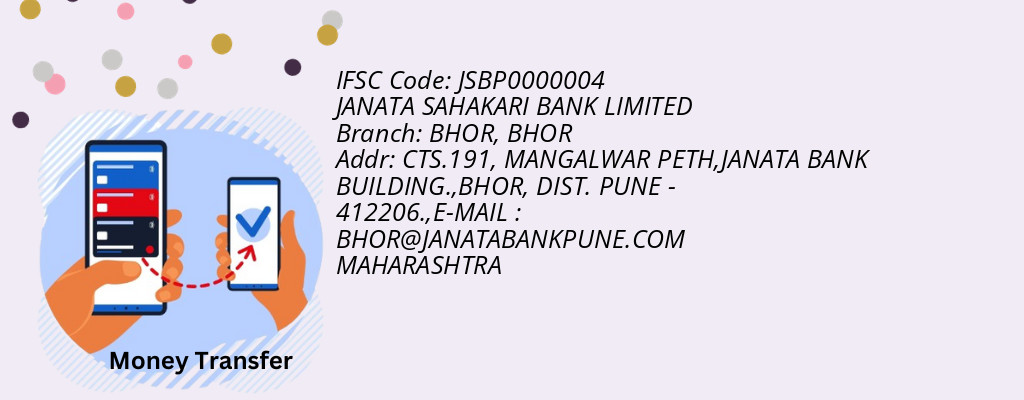 Find JANATA SAHAKARI BANK IFSC Code BHOR - BHOR Branch Find JANATA SAHAKARI BANK IFSC Code BHOR - BHOR Branch