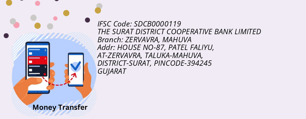 Find THE SURAT DISTRICT COOPERATIVE BANK IFSC Code MAHUVA - ZERVAVRA Branch Find THE SURAT DISTRICT COOPERATIVE BANK IFSC Code MAHUVA - ZERVAVRA Branch