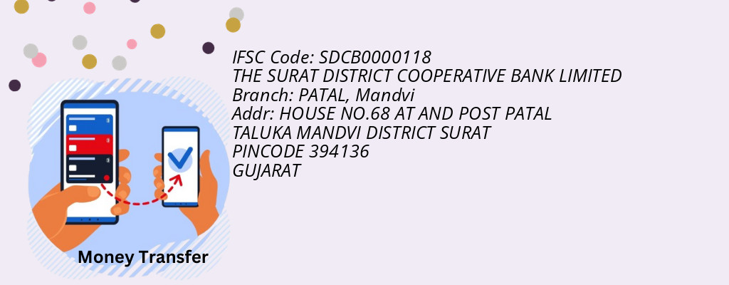 Find THE SURAT DISTRICT COOPERATIVE BANK IFSC Code Mandvi - PATAL Branch Find THE SURAT DISTRICT COOPERATIVE BANK IFSC Code Mandvi - PATAL Branch