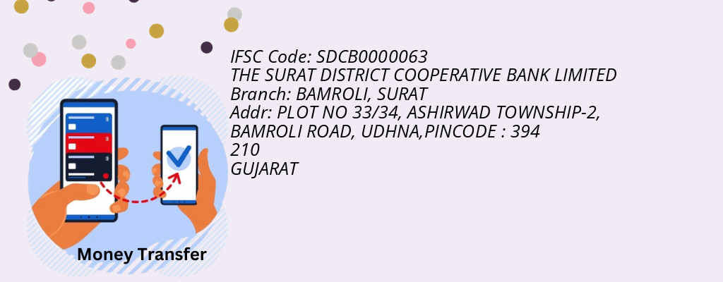 Find THE SURAT DISTRICT COOPERATIVE BANK IFSC Code SURAT - BAMROLI Branch Find THE SURAT DISTRICT COOPERATIVE BANK IFSC Code SURAT - BAMROLI Branch