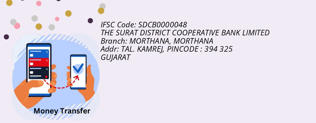 Find THE SURAT DISTRICT COOPERATIVE BANK IFSC Code MORTHANA - MORTHANA Branch Find THE SURAT DISTRICT COOPERATIVE BANK IFSC Code MORTHANA - MORTHANA Branch