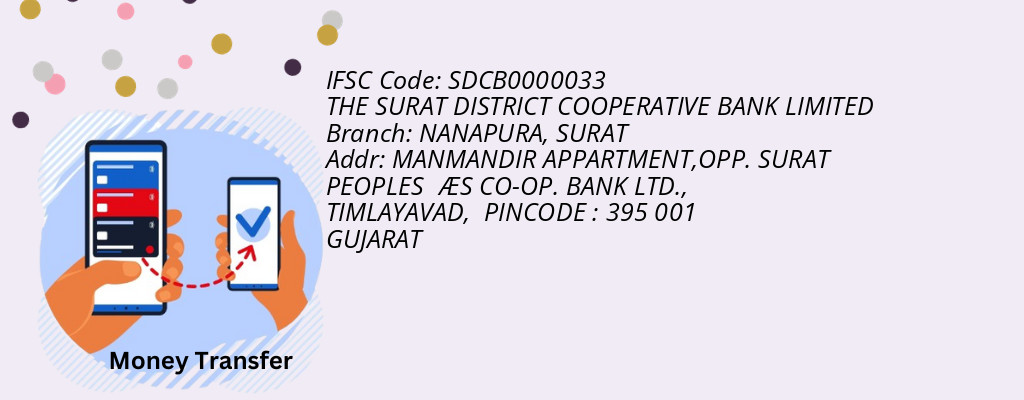 Find THE SURAT DISTRICT COOPERATIVE BANK IFSC Code SURAT - NANAPURA Branch Find THE SURAT DISTRICT COOPERATIVE BANK IFSC Code SURAT - NANAPURA Branch