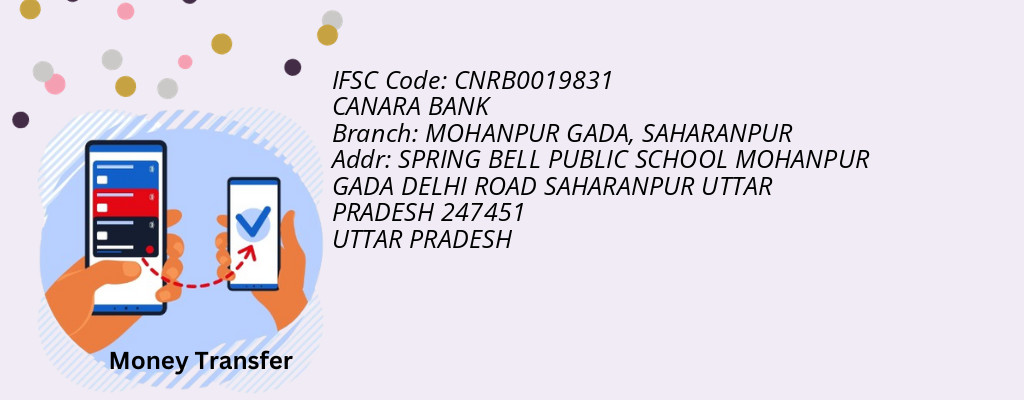 Find CANARA BANK IFSC Code SAHARANPUR - MOHANPUR GADA Branch Find CANARA BANK IFSC Code SAHARANPUR - MOHANPUR GADA Branch
