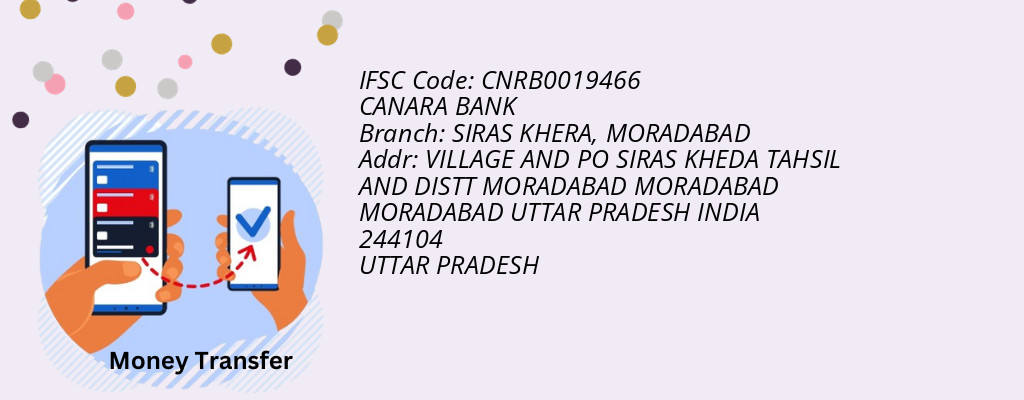 Find CANARA BANK IFSC Code MORADABAD - SIRAS KHERA Branch Find CANARA BANK IFSC Code MORADABAD - SIRAS KHERA Branch