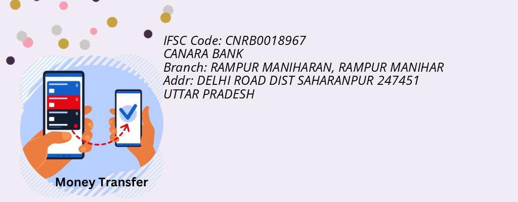 Find CANARA BANK IFSC Code RAMPUR MANIHAR - RAMPUR MANIHARAN Branch