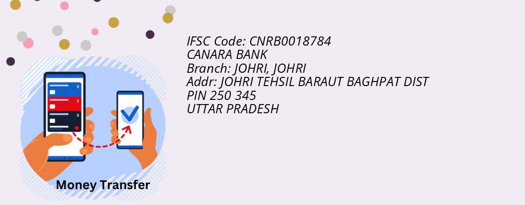 Find CANARA BANK IFSC Code JOHRI - JOHRI Branch