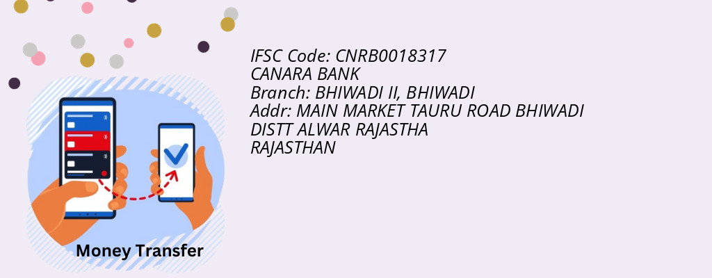 Find CANARA BANK IFSC Code BHIWADI - BHIWADI II Branch Find CANARA BANK IFSC Code BHIWADI - BHIWADI II Branch