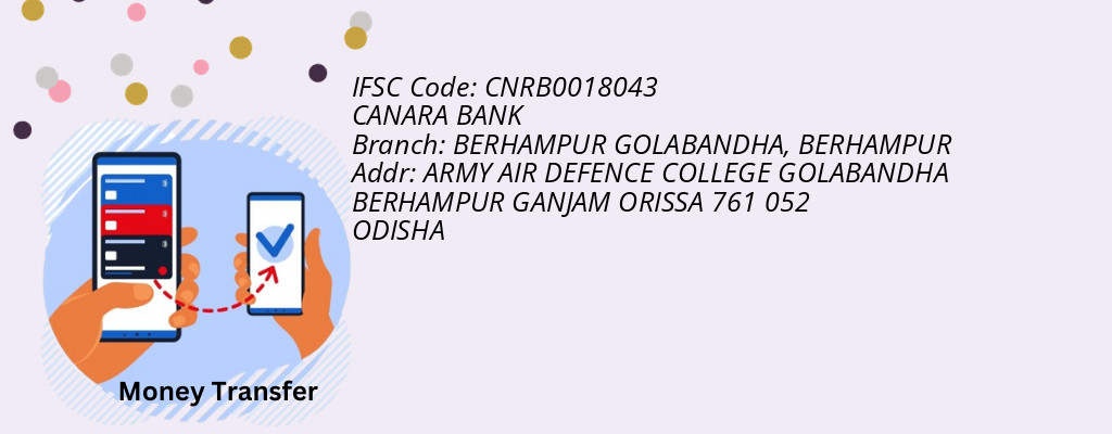 Find CANARA BANK IFSC Code BERHAMPUR - BERHAMPUR GOLABANDHA Branch