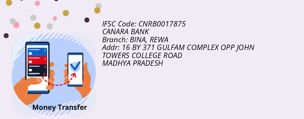 Find CANARA BANK IFSC Code REWA - BINA Branch Find CANARA BANK IFSC Code REWA - BINA Branch