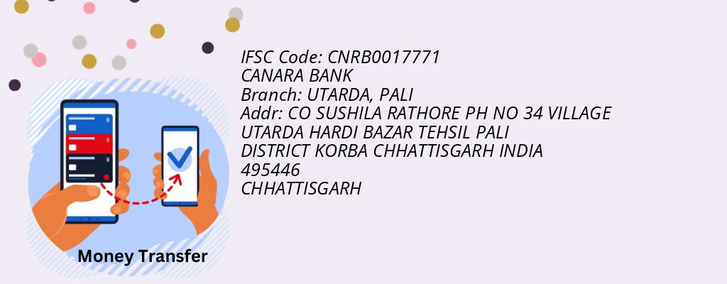 Find CANARA BANK IFSC Code PALI - UTARDA Branch